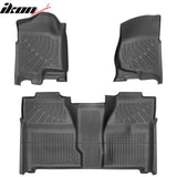 2007-2014 Silverado Sierra 1500 2500 3500 Crew Cab Anti-Slip Floor Mats Carpets TPE