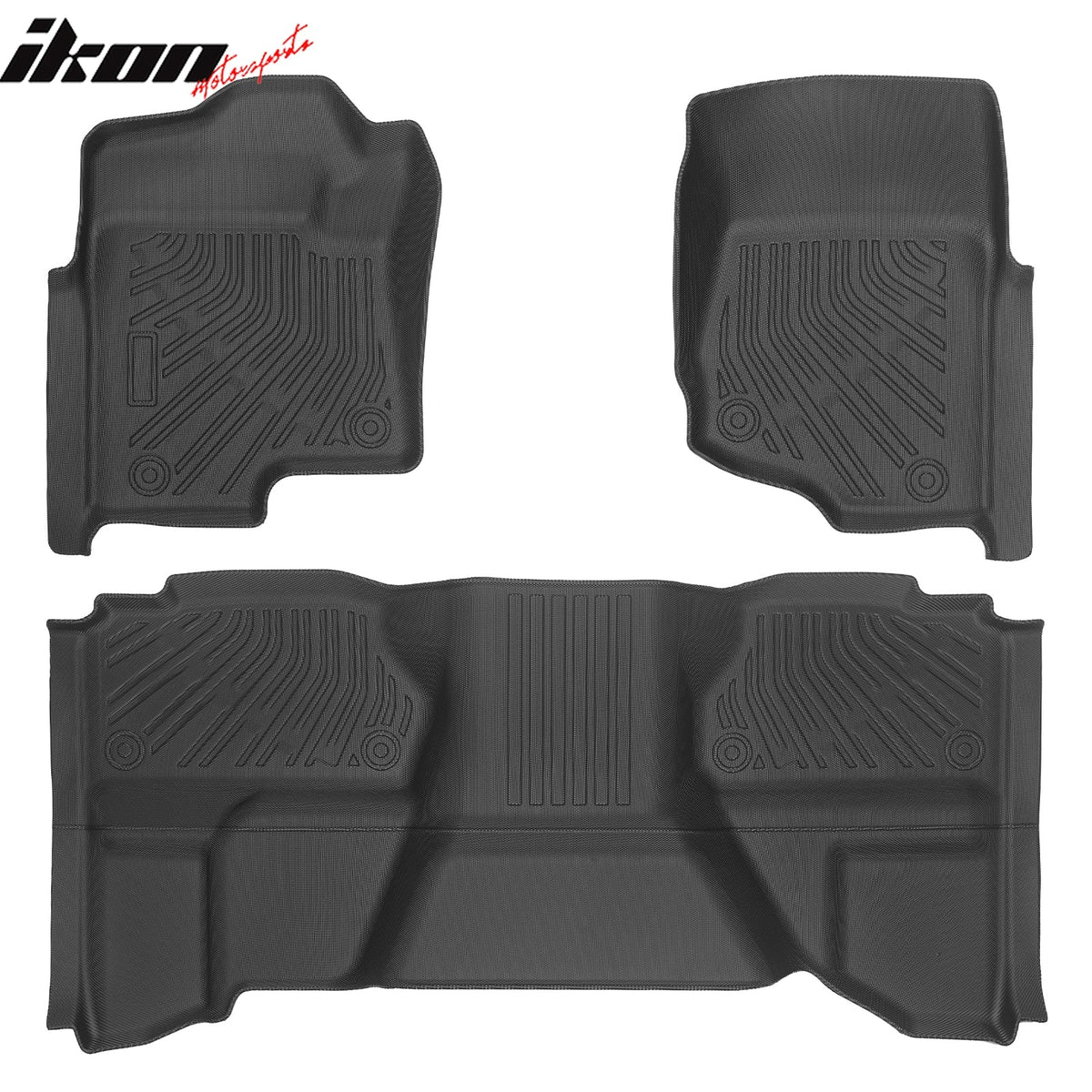 2007-2013 Silverado Sierra 1500 2500 3500 HD Extended Cab Floor Mats Carpets TPE