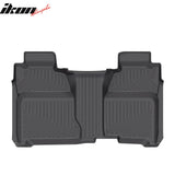 2014-2019 Chevy Silverado& GMC Sierra 1500 2500HD 3500HD Crew Cab Floor Mats All Weather Carpets Liner Guard TPE 2PCS Set