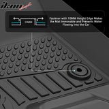 Floor Mats for Chevy Silverado& GMC Sierra 1500 2500HD 3500HD Double Cab 2014-2019 All Weather Carpets Liner Guard TPE 3PCS Set