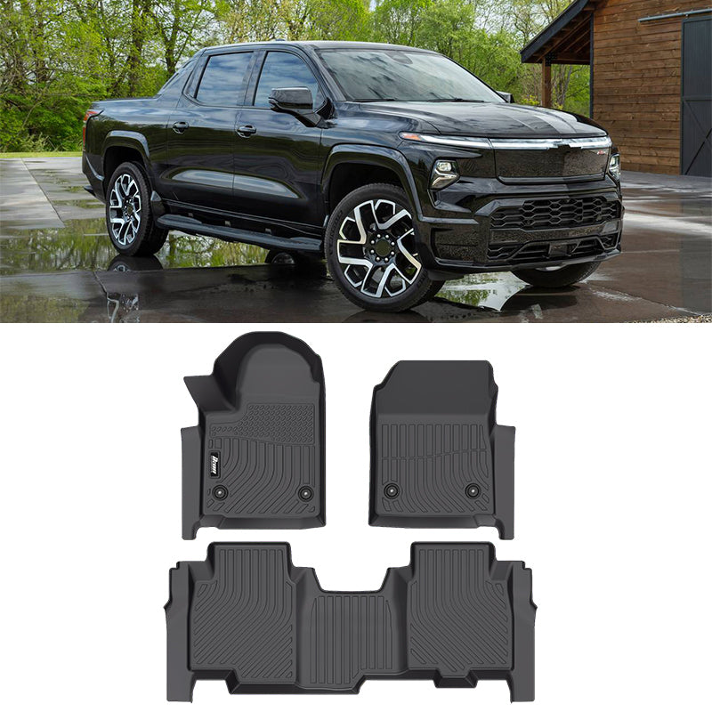 2024-2026 Chevy Silverado EV & GMC Sierra EV 3D Floor Mats Liner TPE