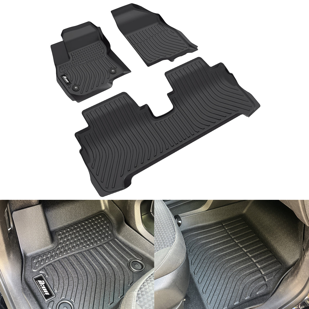 Floor Mats for Chevrolet Bolt EV 2017-2023 3D All Weather TEP Carpets