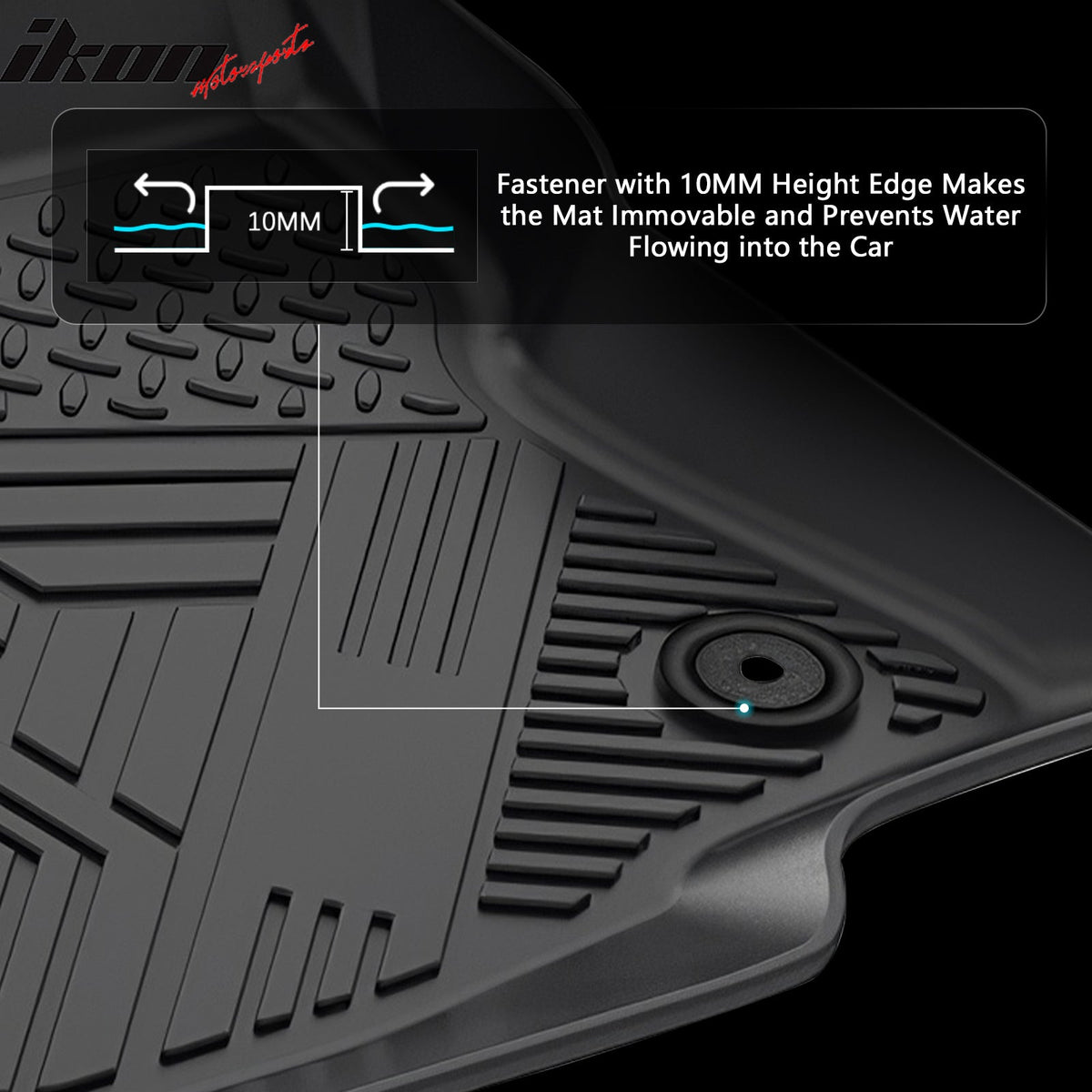 2017-2023 Chevrolet Bolt EV 3D IKON Floor Mats All Season Carpets TPE