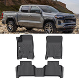2023-2025 Colorado/Canyon Floor Mats TPE Carpets 3D All Weather Liner