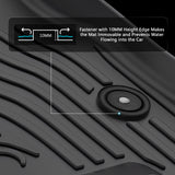 2023-2025 Colorado/Canyon Floor Mats TPE Carpets 3D All Weather Liner