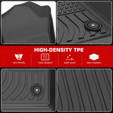 2015-2020 Chevrolet Suburban& GMC Yukon XL Floor Mats+ Trunk Mat+ Backrest Mats All Weather Carpets Liner Guard TPE