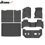 2015-2020 Chevrolet Suburban& GMC Yukon XL Floor Mats+ Trunk Mat+ Backrest Mats All Weather Carpets Liner Guard TPE