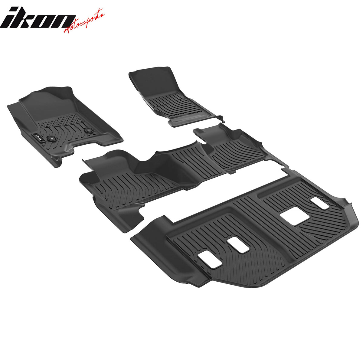 Floor Mats for Chevrolet Suburban& GMC Yukon XL 2015-2020 All Weather Carpets Liner Guard TPE 4PCS Set