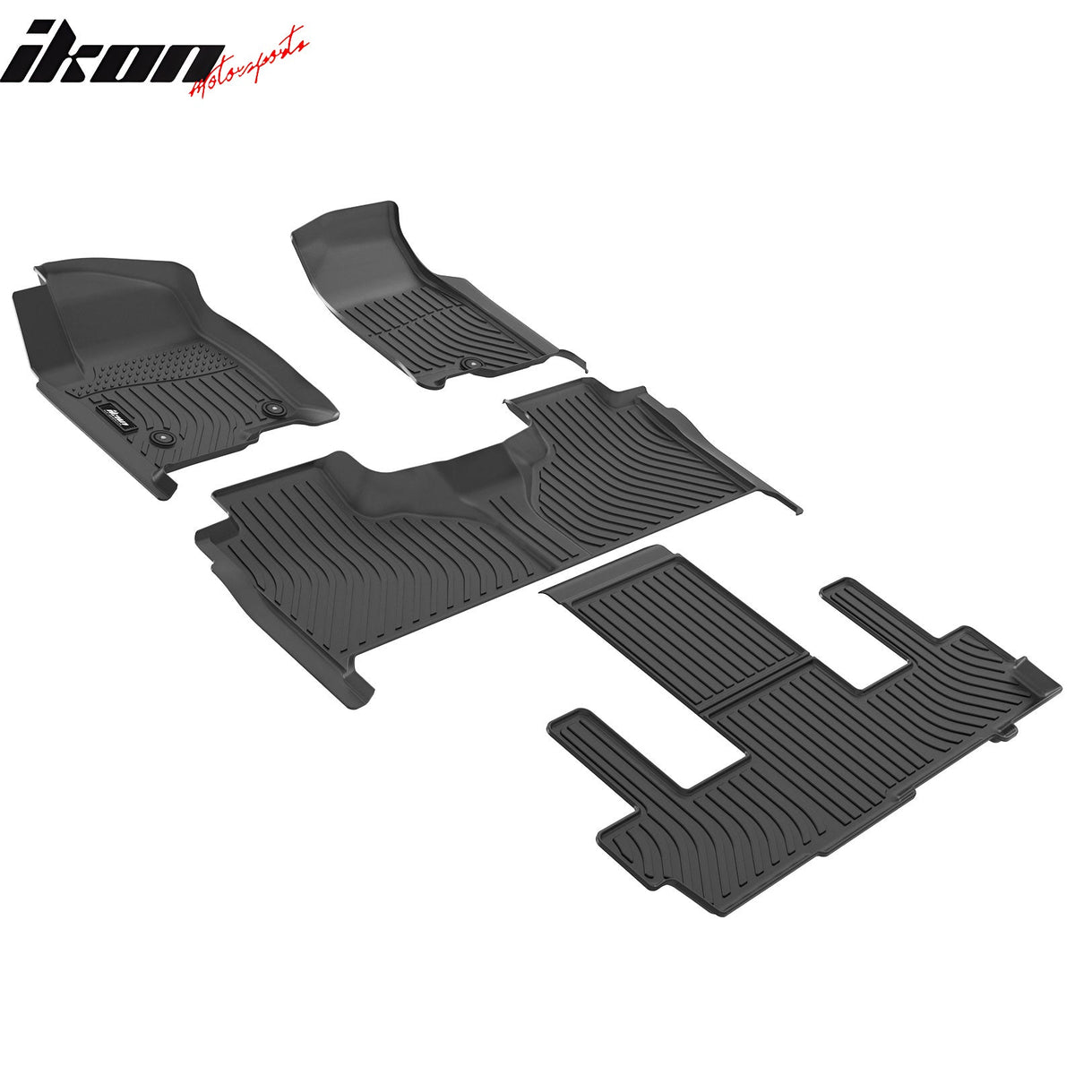 Floor Mats for Chevy Suburban/GMC Yukon XL/Cadillac Escalade ESV 2021-2026 7 Seats All Weather Carpets Liner Guard TPE 4PCS Set