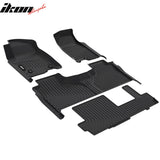 2021-024 Chevy Suburban GMC Yukon XL 8-Seat Floor Mats 3D TPE 3PCS