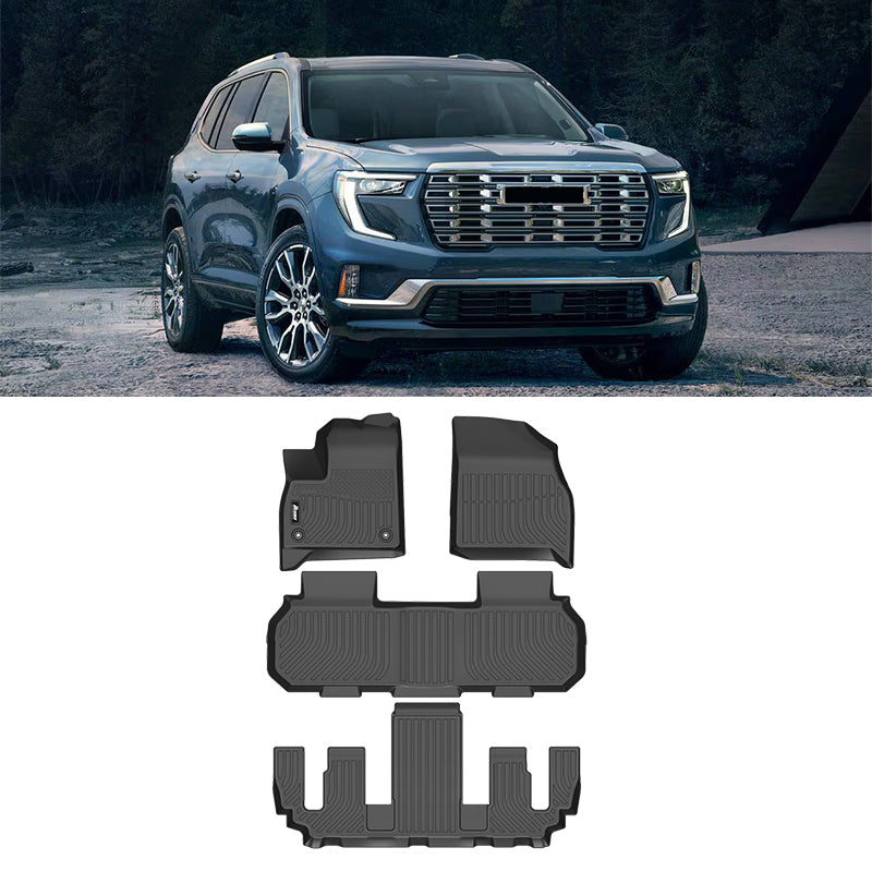 2024-2026 Chevy Traverse GMC Acadia Buick Enclave 3D Floor Mats TPE