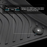 3D Floor Mats TPE Carpets Boot Liner for Dodge Challenger RWD 2015-2023
