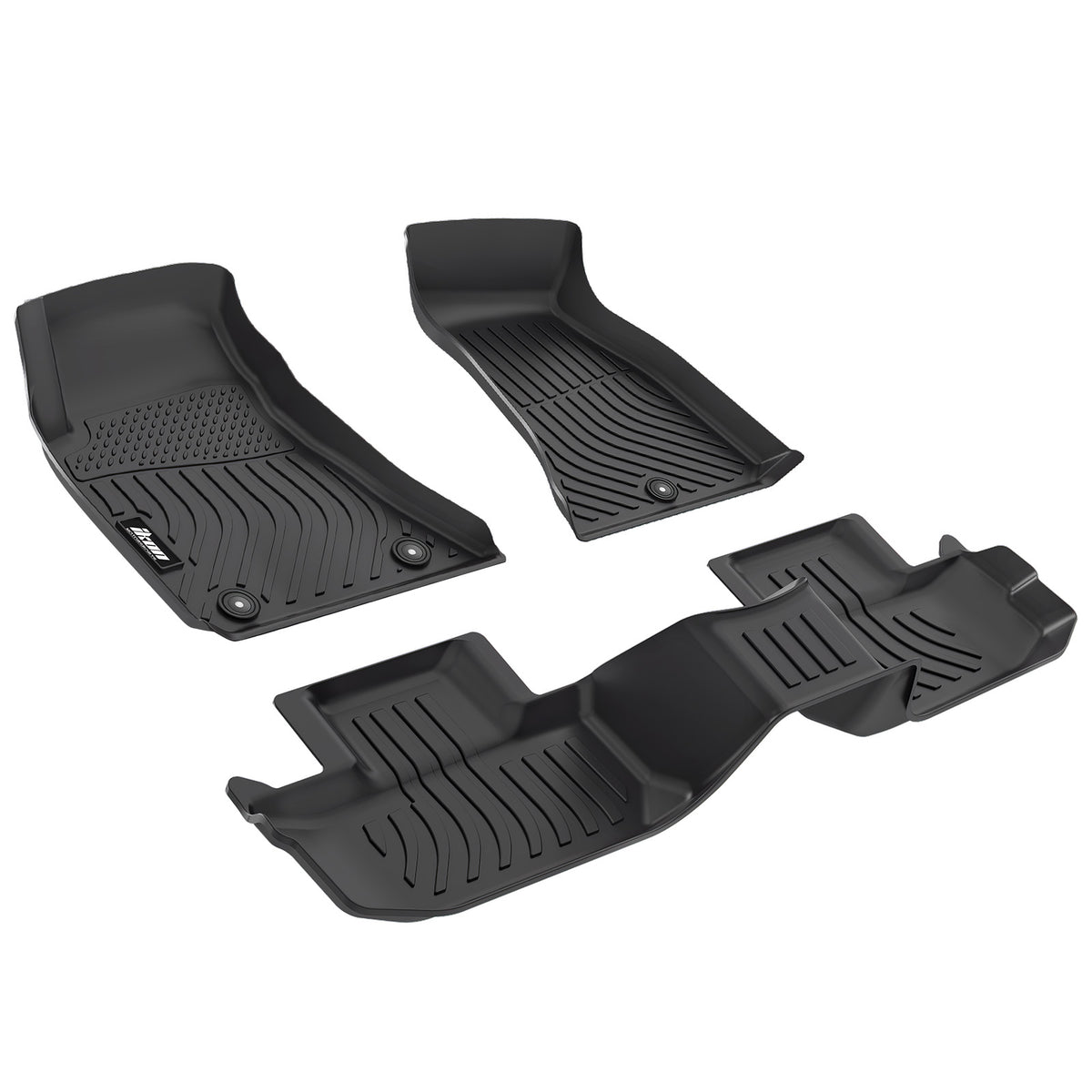 3D Floor Mats TPE Carpets Boot Liner for Dodge Challenger RWD 2015-2023
