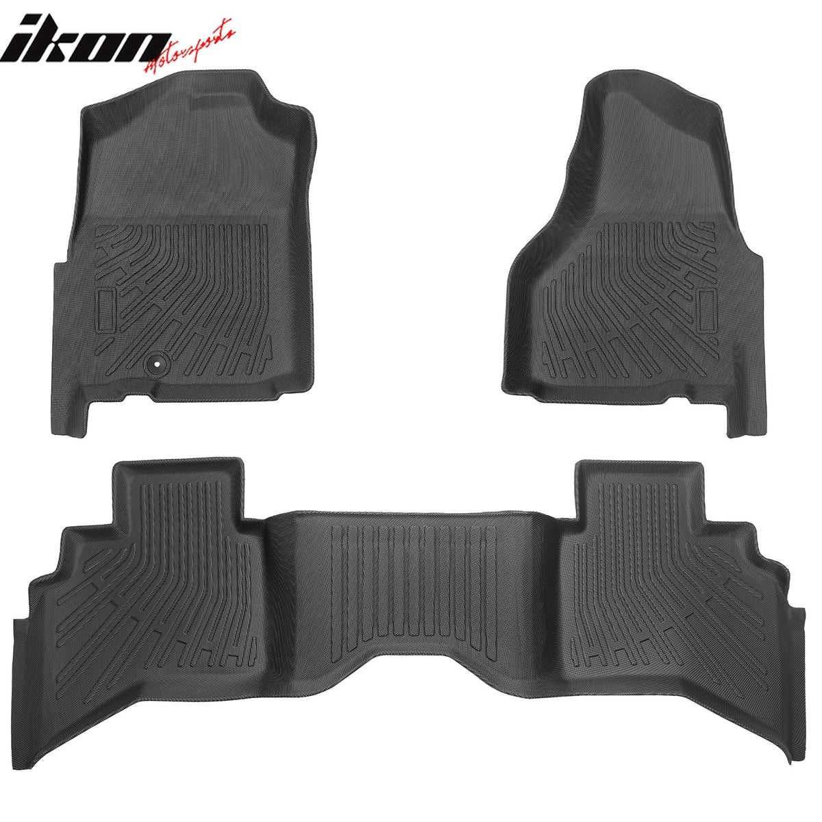 2002-2009 Dodge Ram 1500 2500 3500 Quad Cab 3D Molded Floor Mat Carpet TPE + Window Visors