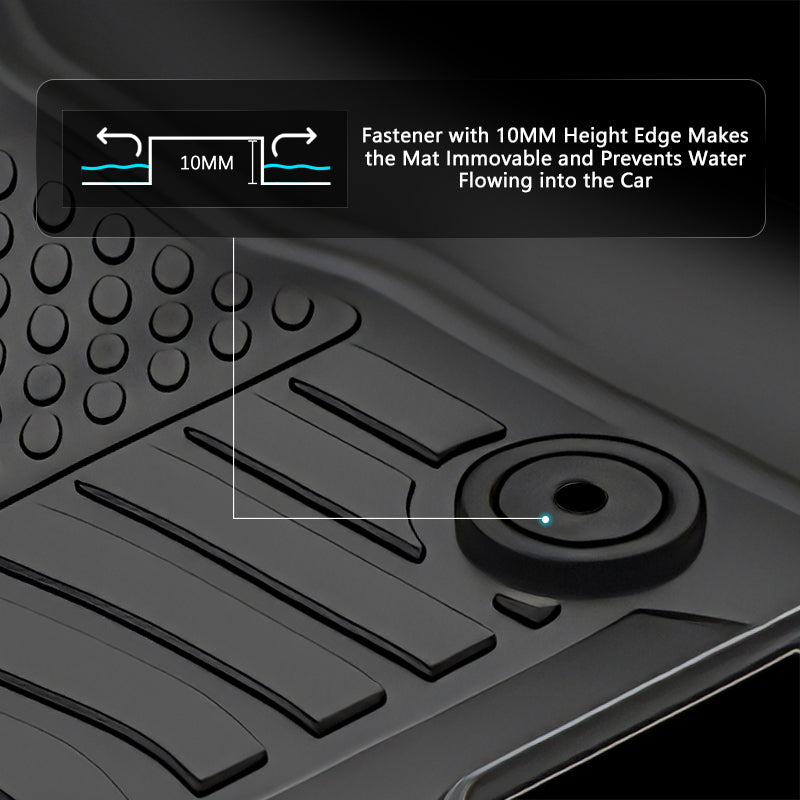 2025-2026 Ram 1500 Quad Cab All Weather 3D Floor Mats Cargo Liner TPE