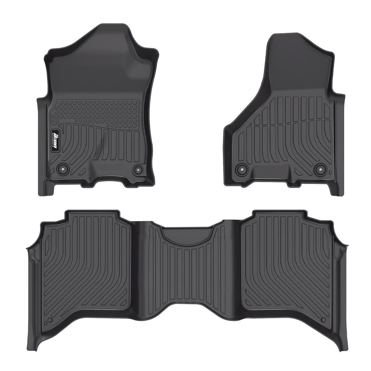 All Weather 3D Floor Mats Liners for Ram 2500 3500 Crew Cab 2019-2026 TPE