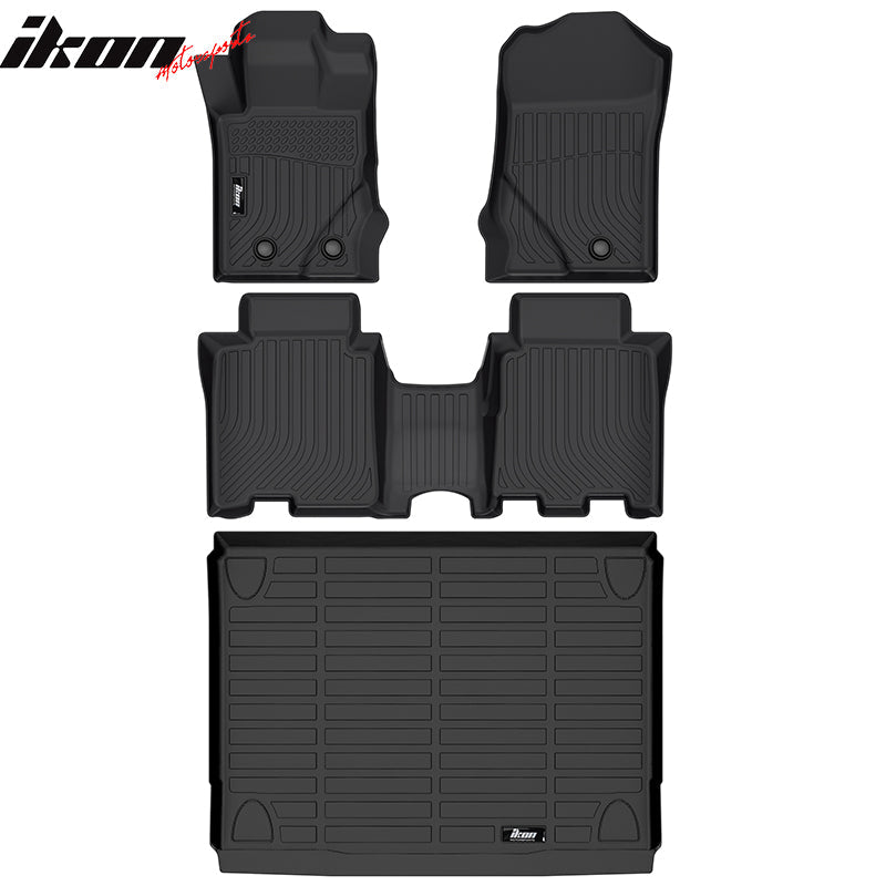 2021-2025 Ford Bronco 4DR All Weather TPE 3D Floor Mat 3PC + Trunk Mat
