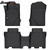2021-2025 Ford Bronco 4DR Floor Mats All Weather TPE 3D Carpets 3PC