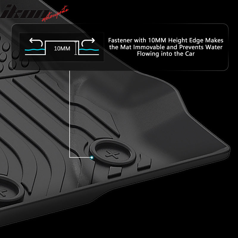 2021-2025 Ford Bronco 4DR Floor Mats All Weather TPE 3D Carpets 3PC