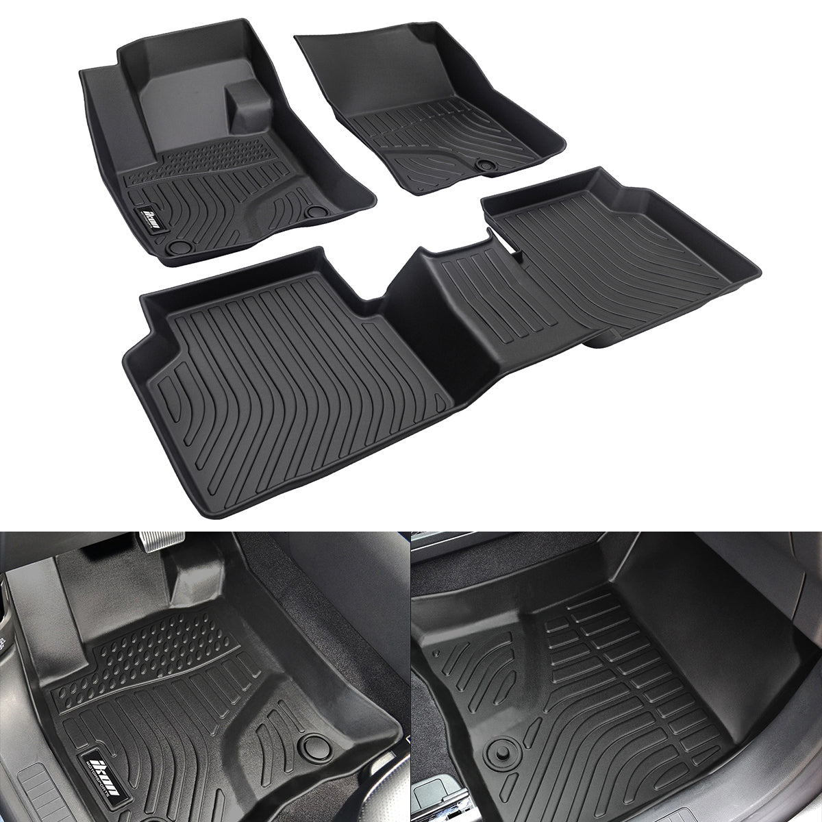 3D Floor Mats for Ford Escape 2020-2026 All Weather Carpets Liner TPE