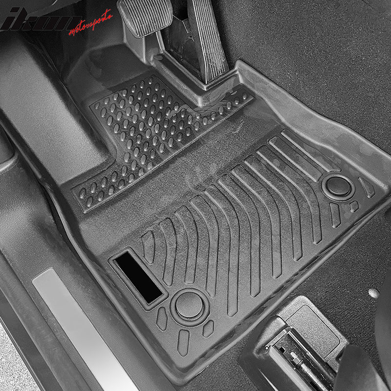 2020-2021 Ford Explorer 7 Seats TPE All Weather Floor Mats Liner + Trunk Mat w/ Backrest Mat
