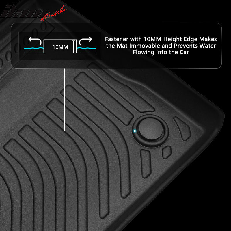 2020-2021 Ford Explorer 6 Seats TPE Floor Mats Liner+ Trunk Mat w/ Backrest Mat