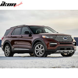 2015-2019 Ford Explorer 3D TPE All Weather Waterproof Anti-Slip Front Rear Driver Passenger Side Interior Floor Mats Cargo Liner Carpets 3PCS