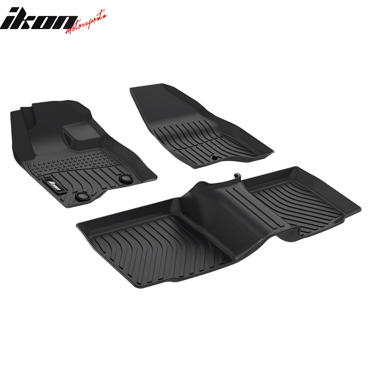 2015-2019 Ford Explorer 3D TPE All Weather Waterproof Anti-Slip Front Rear Driver Passenger Side Interior Floor Mats Cargo Liner Carpets 3PCS