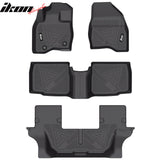 Floor Mats for Ford Explorer 2015-2019 3D IKON All Season Carpets TPE