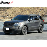 2015-2019 Ford Explorer W/6 Seats (Bucket Seat) 3D TPE All Weather Waterproof Anti-Slip Driver Passenger Side Interior Floor Mats Cargo Liner Carpets