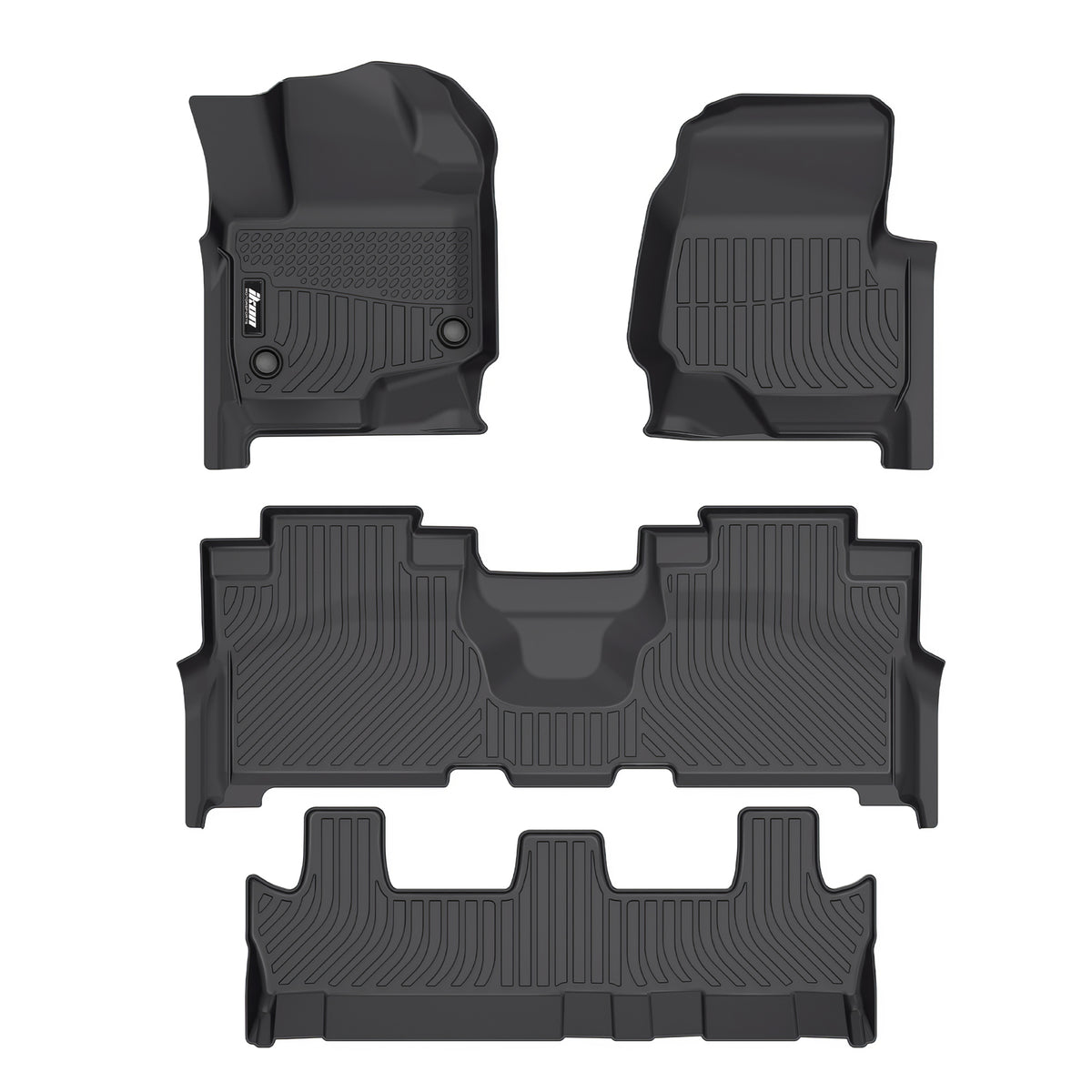 Floor Mats Liners for Ford Expedition Max 2021-2024 All Weather 3D TPE
