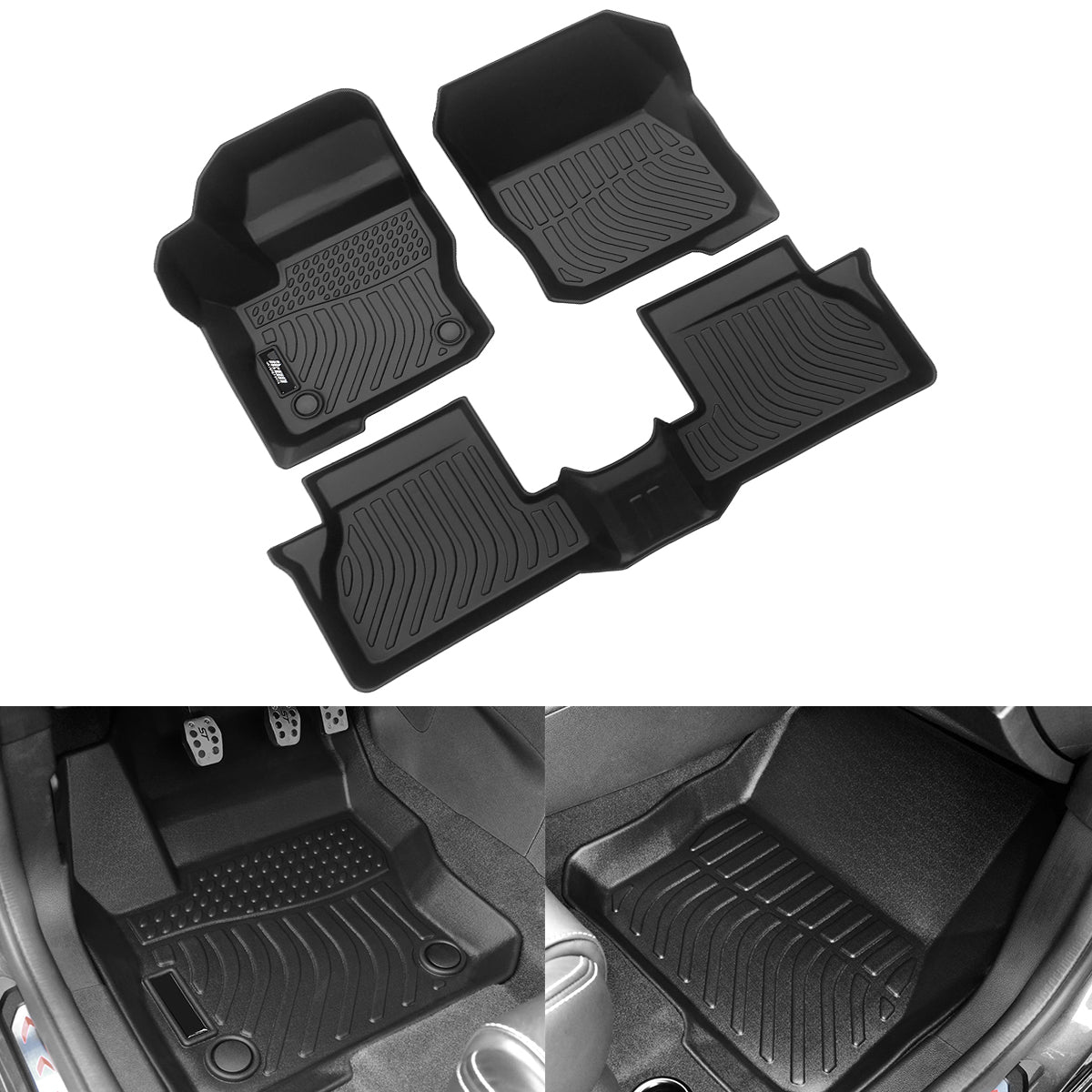 3D Molded Floor Mats for Ford Focus 2012-2018 Heavy Duty Carpets Liner TPE
