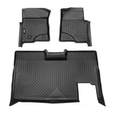 2009-2014 Ford F-150 Super Crew Cab 3D Floor Mats Heavy Duty Liner TPE