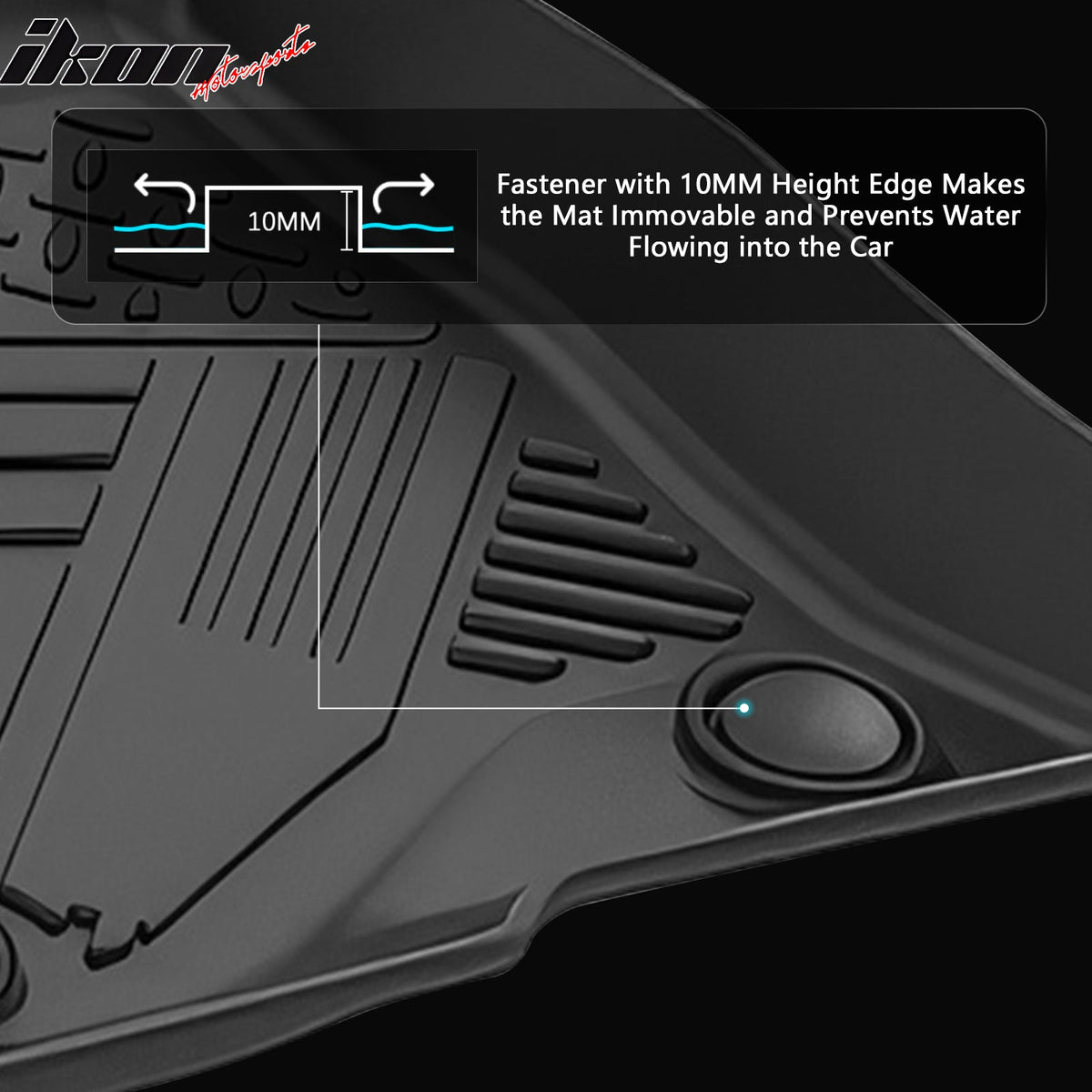 Floor Mats for Ford F-150 Crew Cab 2009-2014 IKON All Season Carpets TPE