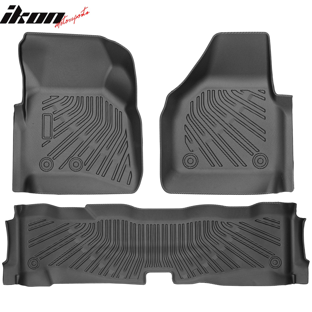2008–2010 F-250 F-350 F-450 Super Duty Crew Cab Anti-Slip Floor Mats Carpets TPE