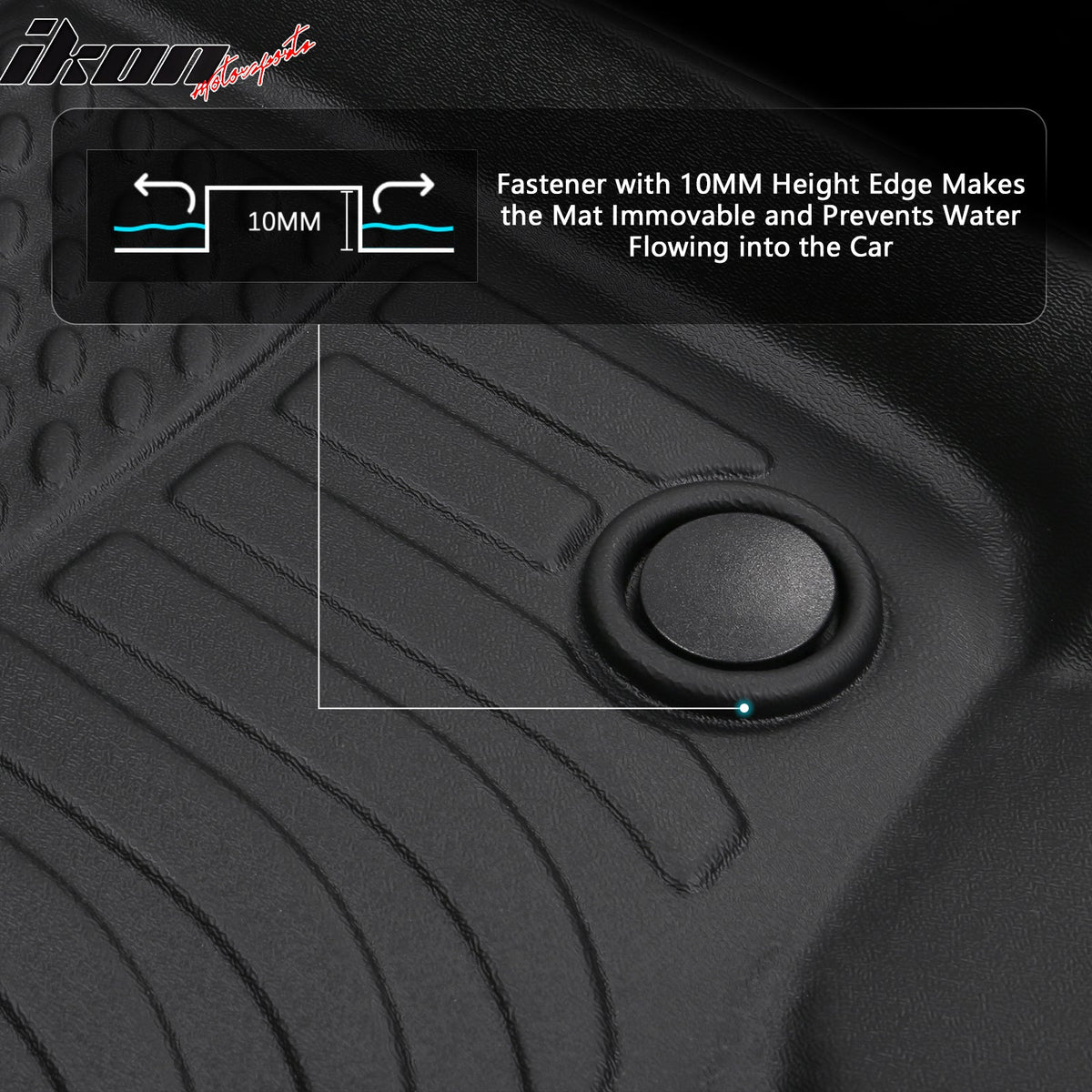 3D Floor Mats Carpets for Ford F-250 F-350 F-450 F-550 2012-2016 TPE 3PCS
