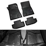 2015-2024 Ford Mustang 3D Molded Floor Mats All Weather Carpets TPE