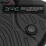 2019-2023 Ford Ranger Super Crew Cab 3D Floor Mat Heavy Duty Liner TPE