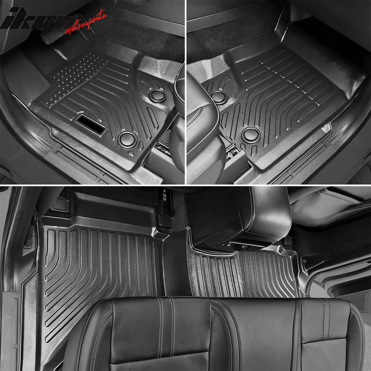 2019-2023 Ford Ranger Super Crew Cab 3D Floor Mat Heavy Duty Liner TPE