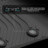 2024-2026 Ford Ranger SuperCrew Cab 3D Floor Mats Cargo Liner TPE