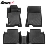 2008-2012 Honda Accord Sedan 4-Door 3D TPE All Weather Heavy Duty Waterproof Anti-Slip Interior Cargo Liner Carpets Floor Mats + Rear Trunk Mat 4PCS