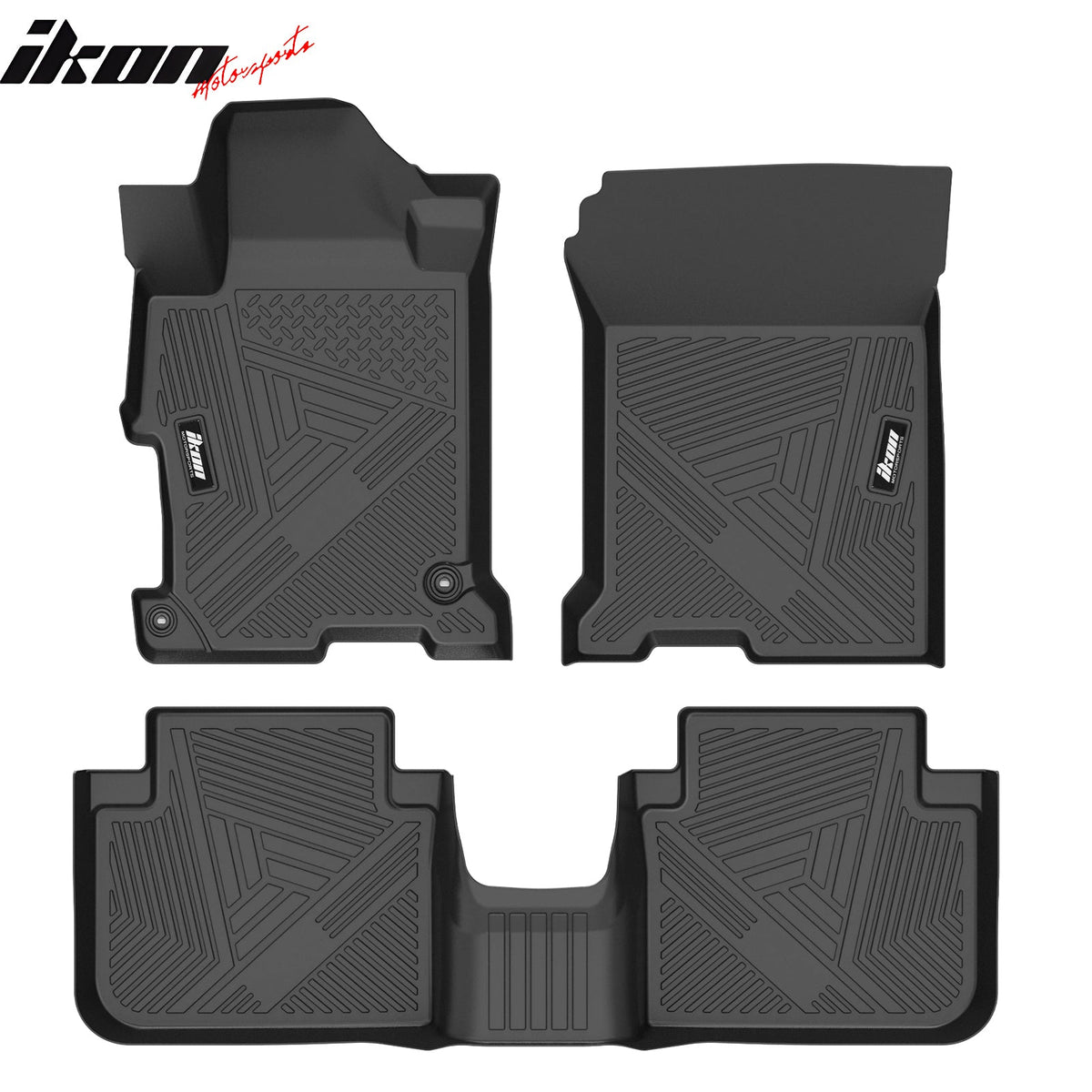 Floor Mats for Honda Accord Sedan 2013-2017 3D IKON All Season Carpets TPE