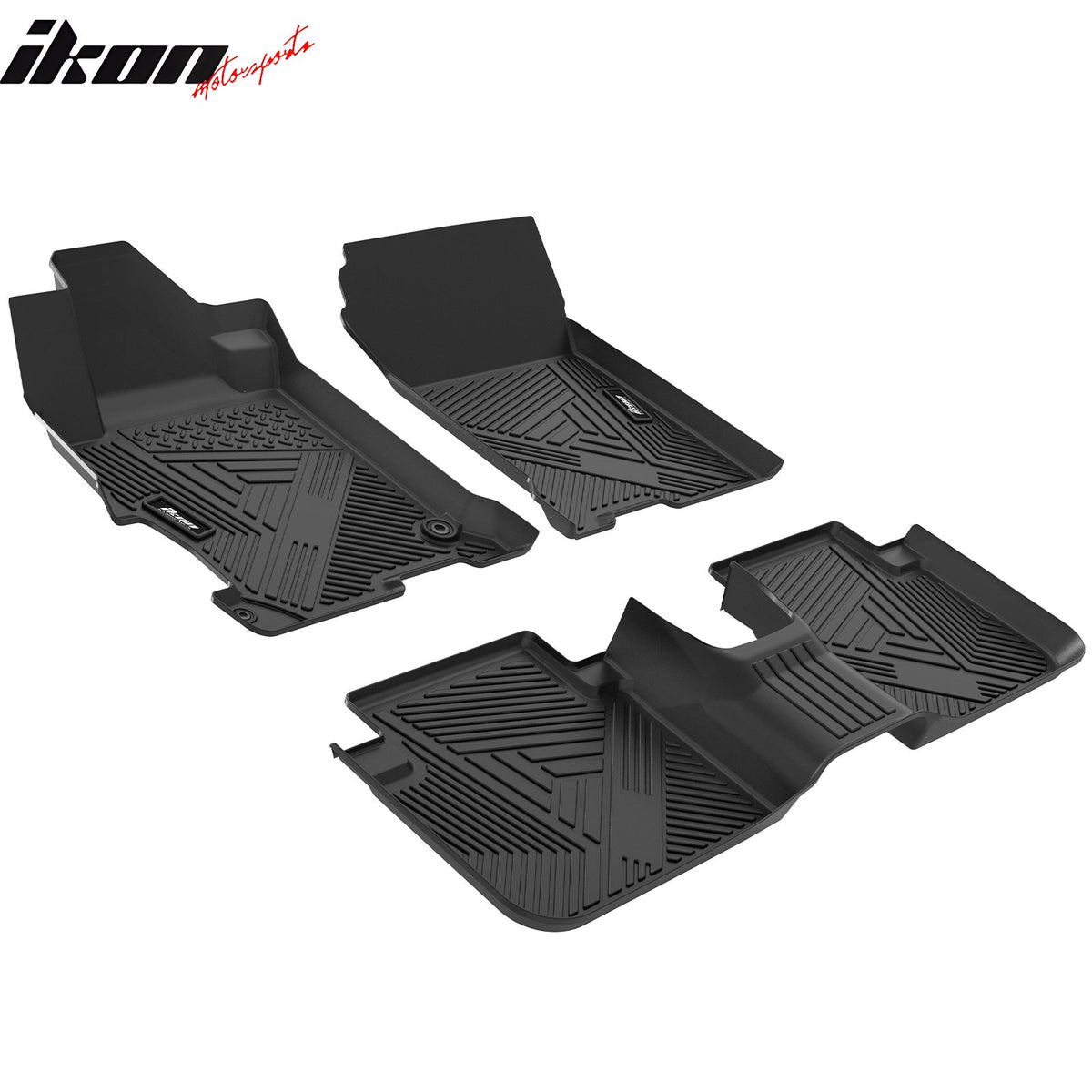 Floor Mats for Honda Accord Sedan 2013-2017 3D IKON All Season Carpets TPE