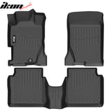 1998-2002 Honda Accord AT 3D TPE All Weather Waterproof Anti-Slip Front Rear Driver Passenger Side Interior Floor Mats Cargo Liner Carpets Black 3PCS