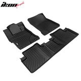 2012-2015 Honda Civic Sedan 4-Door 3D TPE All Weather Heavy Duty Waterproof Anti-Slip Interior Cargo Liner Carpets Floor Mats + Rear Trunk Mat 4PCS