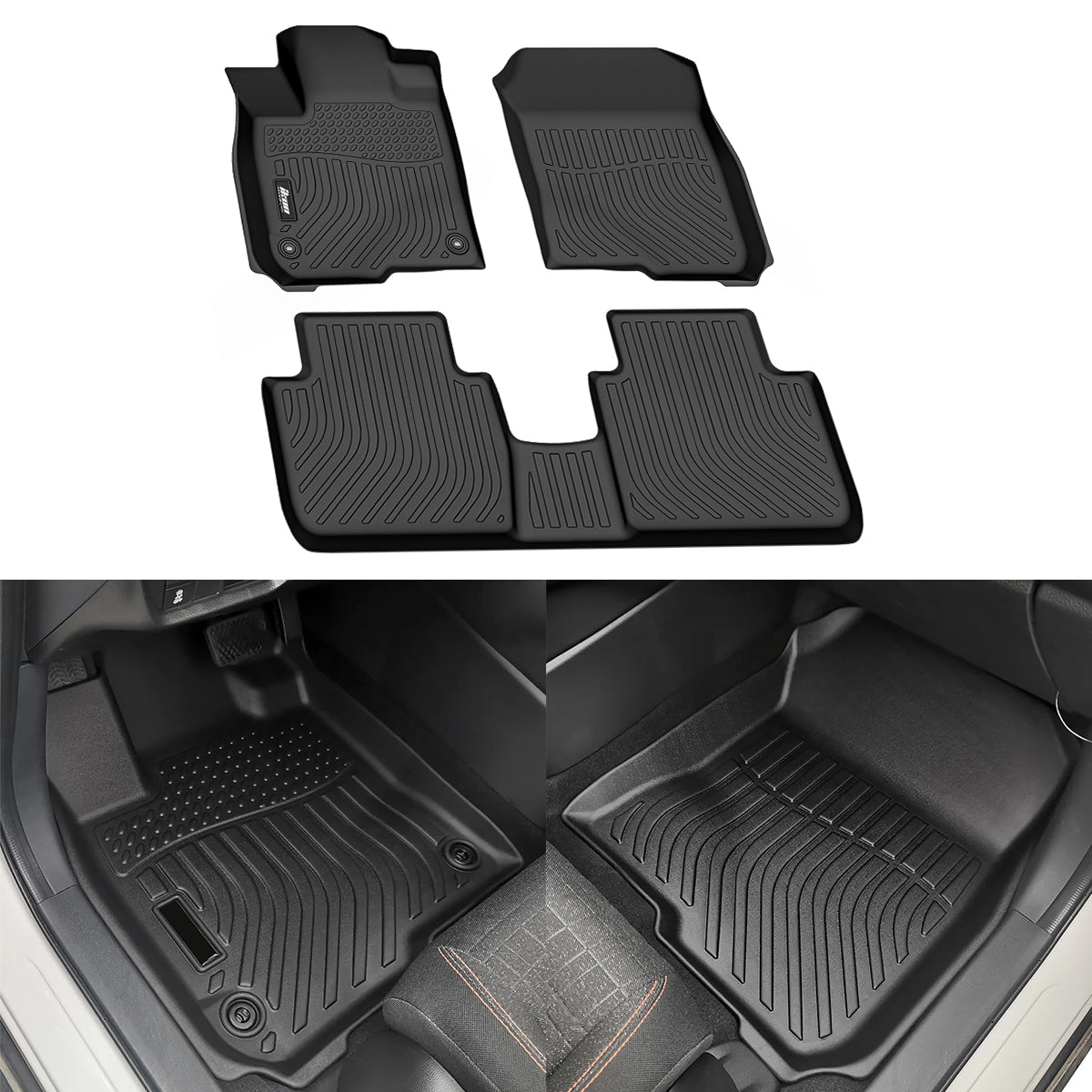 Floor Mat for Honda HR-V 2023-2026 All Weather 3D Front Rear TPE