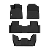 Floor Mats for Honda Pilot 2023-2026 All Weather TPE 3D Front Rear Carpets
