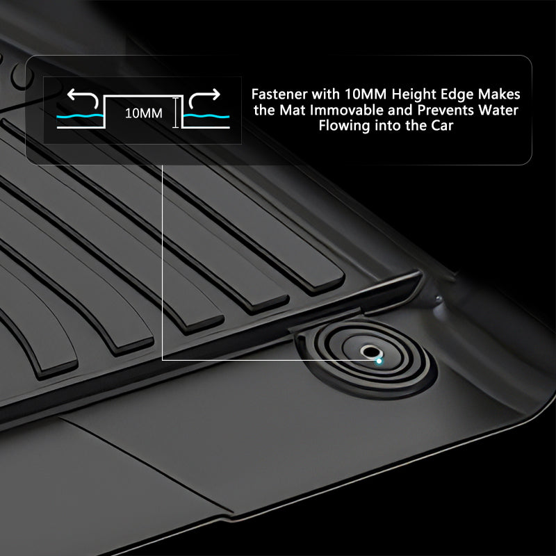 3D Floor Mats Liner for Hyundai Ioniq 5 W/Fixed Console 2025-2026 TPE