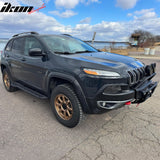 2015-2023 Jeep Cherokee 3D TPE All Weather Waterproof Anti-Slip Front Rear Driver Passenger Side Interior Floor Mats Cargo Liner Carpets 3PCS