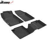 2015-2023 Jeep Cherokee 3D TPE All Weather Waterproof Anti-Slip Front Rear Driver Passenger Side Interior Floor Mats Cargo Liner Carpets 3PCS